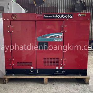 Máy phát điện mới Kubota 8kva chạy dầu tua chậm 1 pha 220V